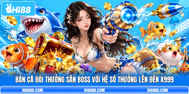 Bắn Cá Đổi Thưởng Săn Boss Với Hệ Số Thưởng Lên Đến X999