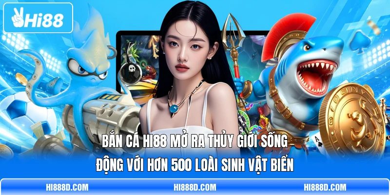 Bắn cá HI88 mở ra thủy giới sống động với hơn 500 loài sinh vật biển
