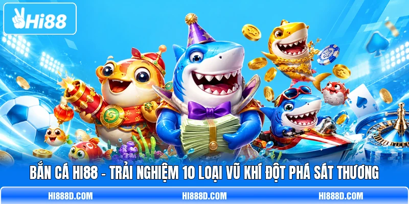 Bắn Cá HI88 - Trải Nghiệm 10 Loại Vũ Khí Đột Phá Sát Thương