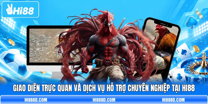 Giao diện trực quan và dịch vụ hỗ trợ chuyên nghiệp tại HI88