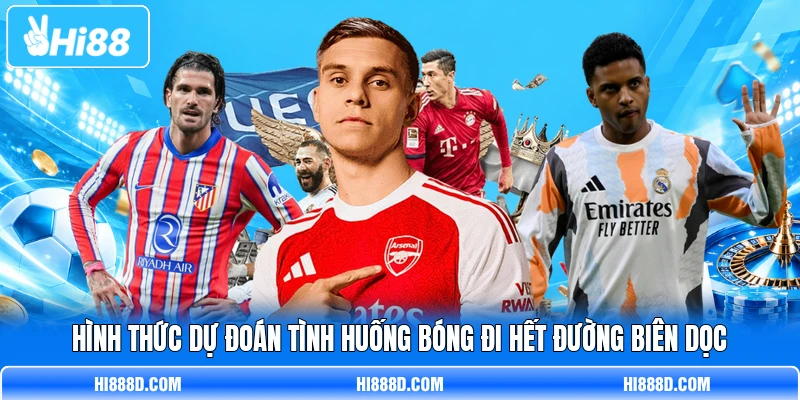 Hình thức dự đoán tình huống bóng đi hết đường biên dọc