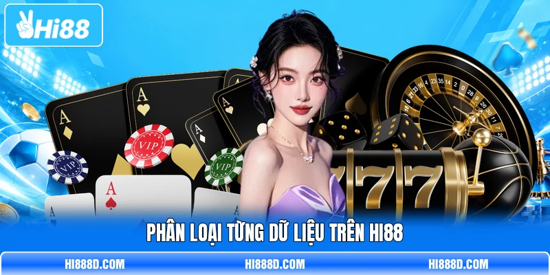 Phân loại từng dữ liệu trên HI88