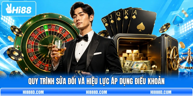Quy trình sửa đổi và hiệu lực áp dụng điều khoản