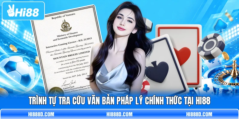 Trình tự tra cứu văn bản pháp lý chính thức tại HI88